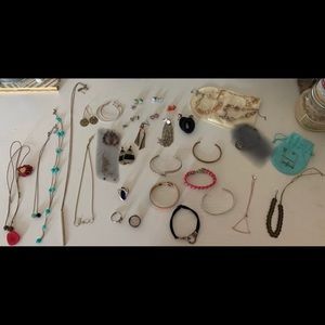 34 pieces of jewelry